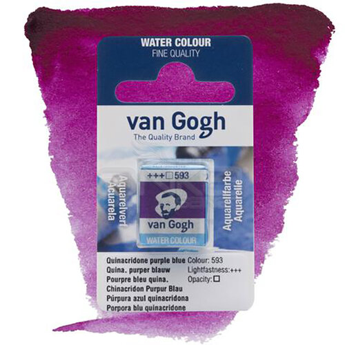 Van Gogh Tablet Sulu Boya Yedek Oulna Puple Blue 593 - 593 Oulna Puple Blue