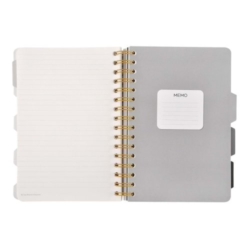 Victoria Journals 4 Ayraçlı Çizgili-Noktalı-Düz A5 Spralli 120 Yaprak