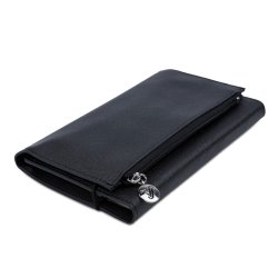 Victoria's Journals - Victoria Journals Zipco Clutch 96 Yaprak Çizgili Defter 9x16cm Siyah 7366