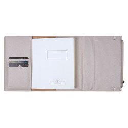 Victoria's Journals - Victoria Journals Defter Zipco Flap Notebook Çizgili 9x16cm Silver (1)