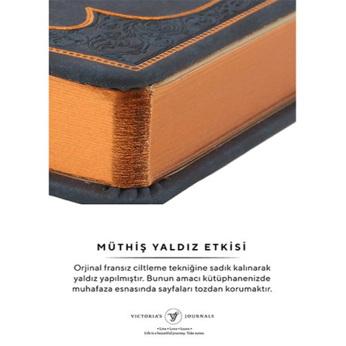 Victoria Journals Vintage Old Book Defter 14x20cm 80g