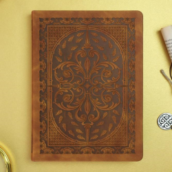 Vintage Old Book Kahverengi Çizgili 160 Yaprak 14x20cm 110g - Thumbnail