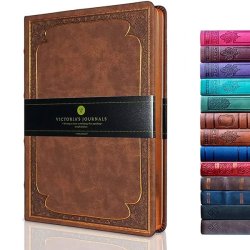 Victoria's Journals - Victoria Journals Vintage Old Book Defter 110g 14x20cm Matt Brown 1177