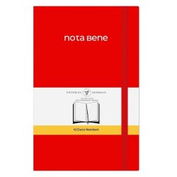 VICTORIAS - Victorias Journals Classic Esnek Kapak Defter 13x21cm 70g 400 Sayfa Çizgili Kırmızı