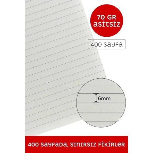 Victorias Journals Classic Esnek Kapak Defter 13x21cm 70g 400 Sayfa Çizgili Kırmızı