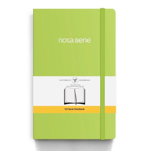 Victorias Journals Classic Esnek Kapak Defter 13x21cm 70g 400 Sayfa Çizgili Lime Green
