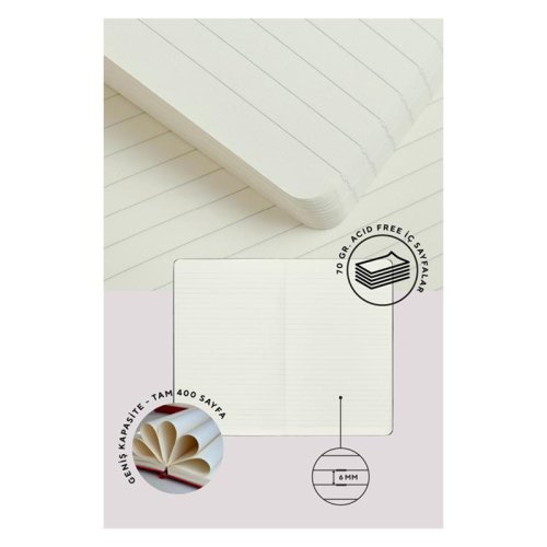 Victorias Journals Classic Esnek Kapak Defter 13x21cm 70g 400 Sayfa Çizgili Lime Green