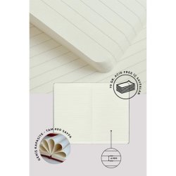 Victorias Journals Classic Sert Kapak Defter 13x21cm 70g 400 Sayfa Çizgili Turkuaz - Thumbnail