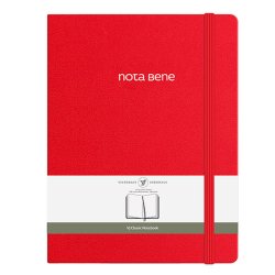 VICTORIAS - Victorias Journals Classic Sert Kapak Defter 19x25cm 70g 320 Sayfa Çizgili Kırmızı