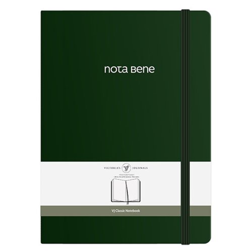 Victorias Journals Classic Sert Kapak Defter 19x25cm 70g 320 Sayfa Çizgili Yeşil