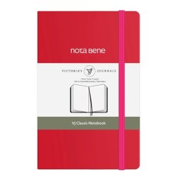 VICTORIAS - Victorias Journals Classic Sert Kapak Defter 9x14cm 70g 400 Sayfa Çizgili Fuşya