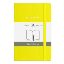 Victoria's Journals - Victorias Journals Classic Sert Kapak Defter 9x14cm 70g 400 Sayfa Çizgili Sarı