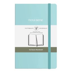 VICTORIAS - Victorias Journals Classic Sert Kapak Defter 9x14cm 70g 400 Sayfa Çizgili Turkuaz