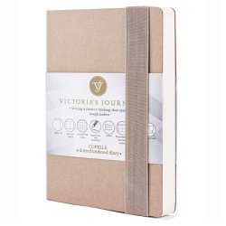Victoria's Journals - Victoria's Journals Copelle 14x21cm Bullet Journal Noktalı Defter Kraft 8922