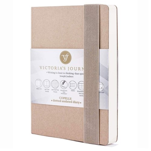 Victoria's Journals Copelle 14x21cm Bullet Journal Noktalı Defter Kraft 8922