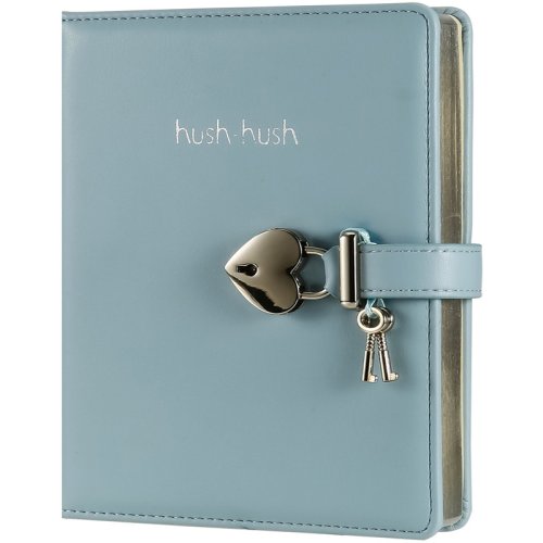 Victorias Journals Hush Hush Kilitli Defter 13x18cm 160 Yaprak Kalem Kutusu Mavi 124-1112