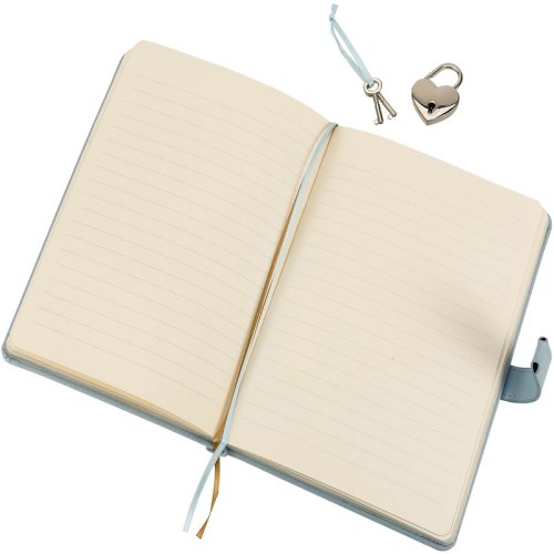 Victorias Journals Hush Hush Kilitli Defter 13x18cm 160 Yaprak Kalem Kutusu Mavi 124-1112
