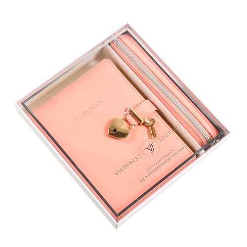 Victoria's Journals Hush Kilitli Defter & Kalem Kutusu Seti Pembe 124-1111