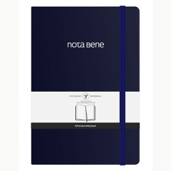 VICTORIAS - Victorias Journals Premium Sert Kapak Defter A5 100gr 192 Sayda Çizgili Lacivert