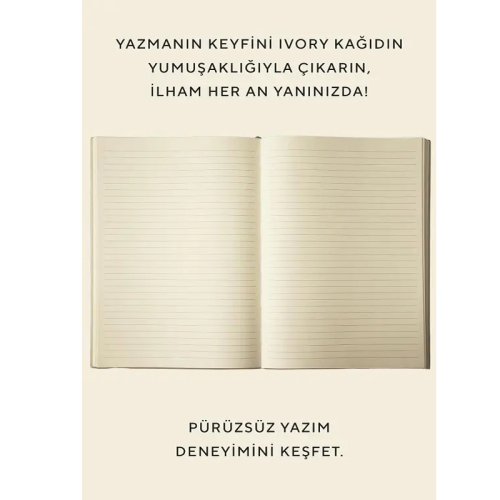 Victorias Journals Esnek kapak Defter B5 80g Krem 128 Yaprak Çizgili Mavi