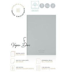 Victorias Journals Esnek kapak Defter B5 80g Krem 128 Yaprak Çizgili Mavi - Thumbnail