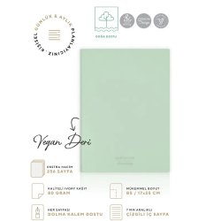 VICTORIAS - Victorias Journals Softtons Esnek Kapak Defter B5 80g 128 Yaprak Çizgili Yeş (1)