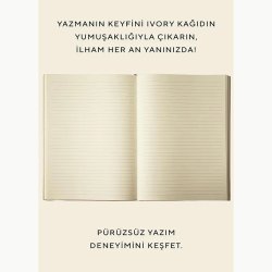 Victorias Journals Softtons Esnek Kapak Defter B5 80g 128 Yaprak Çizgili Yeş - Thumbnail