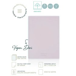VICTORIAS - Victorias Journals Esnek kapak Defter B5 80g Krem 128 Yaprak Çizgisiz Pudra Pembe (1)