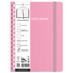 VICTORIAS - Victorias Journals Spiralli Sert Kapak Defter A5 100g 160 Sayfa Pembe