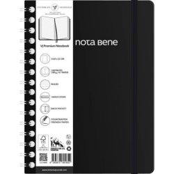 VICTORIAS - Victorias Journals Sert Kapak Defter A5 100g 160 Sayfa Çizgili Siyah