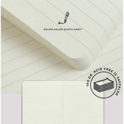 VICTORIAS - Victorias Journals Sert Kapak Defter A5 100g 160 Sayfa Çizgili Siyah (1)