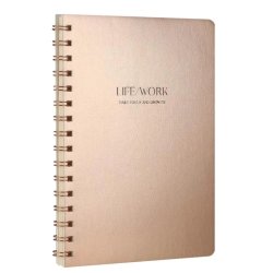 VICTORIAS - Victorias Journals Vegan Deri Esnek Kapaklı Planlayıcı A5 100g 128 Sayfa Rose Gold