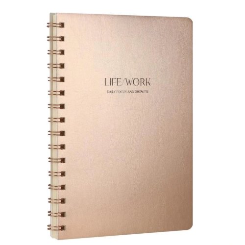 Victorias Journals Vegan Deri Esnek Kapaklı Planlayıcı A5 100g 128 Sayfa Rose Gold