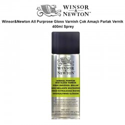 Winsor&Newton - Winsor & Newton All Purprose Gloss Varnish Çok Amaçlı Parlak Vernik 400ml Sprey
