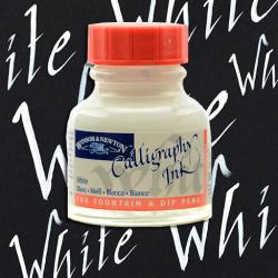 Winsor&Newton - Winsor & Newton Calligraphy Mürekkebi 30ml White 702