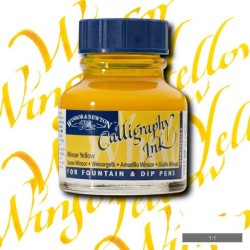 Winsor&Newton - Winsor & Newton Calligraphy Mürekkebi 30ml Winsor Yellow 730
