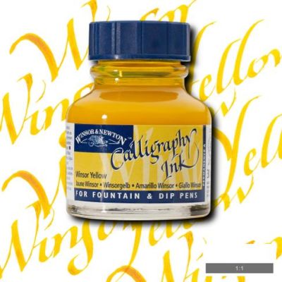 Winsor & Newton Calligraphy Mürekkebi 30ml Winsor Yellow 730 - 730 Winsor Yellow