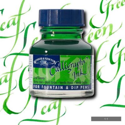 Winsor & Newton Calligraphy Mürekkebi 30ml Leaf Green 294 - 341 Leaf Green