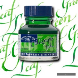 Winsor&Newton - Winsor & Newton Calligraphy Mürekkebi 30ml Leaf Green 294