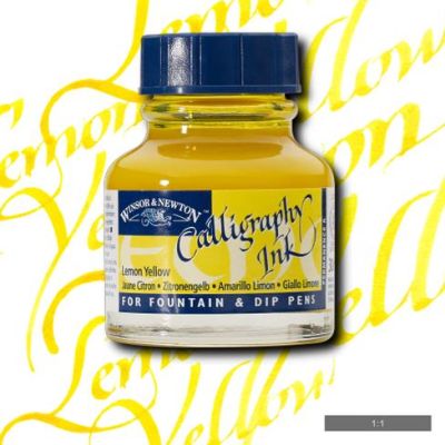 Winsor & Newton Calligraphy Mürekkebi 30ml Lemon Yellow 345 - 345 Lemon Yellow