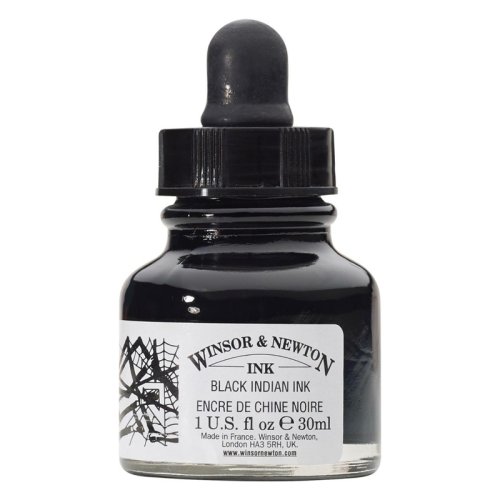 Winsor & Newton Ink Çini Mürekkebi 30ml Siyah
