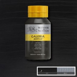 Winsor&Newton - Winsor & Newton Galeria Akrilik Boya 500ml 337 Lamp Black