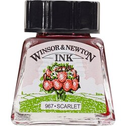 Winsor&Newton - Winsor & Newton Ink Çini Mürekkebi 14ml 601 Scarlet