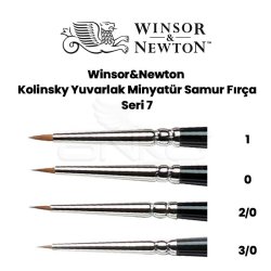 Winsor&Newton - Winsor & Newton 7 Serisi Sulu Boya Tezhib ve Minyatür Fırçası