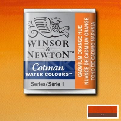 Winsor & Newton Tablet Sulu Boya No:090 Cadmium Orange Hue - 090 Cadmium Orange Hue