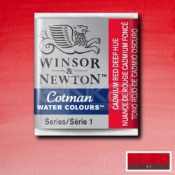Winsor&Newton - Winsor & Newton Tablet Sulu Boya No:098 Cadmium Red Deep Hue