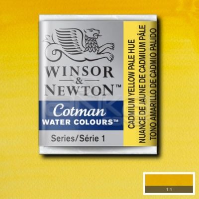 Winsor & Newton Tablet Sulu Boya No:119 Cadmium Yellow Pale Hue - 119 Cadmium Yellow Pale Hue