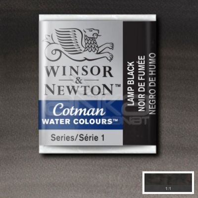 Winsor & Newton Tablet Sulu Boya No:337 Lamp Black - 337 Lamp Black