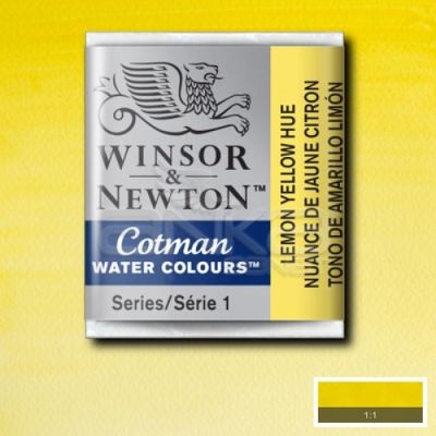 Winsor & Newton Tablet Sulu Boya No:346 Lemon Yellow Hue - 346 Lemon Yellow Hue