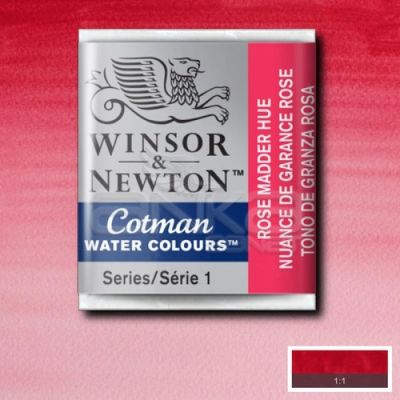 Winsor & Newton Tablet Sulu Boya No:580 Rose Madder Hue - 580 Rose Madder Hue